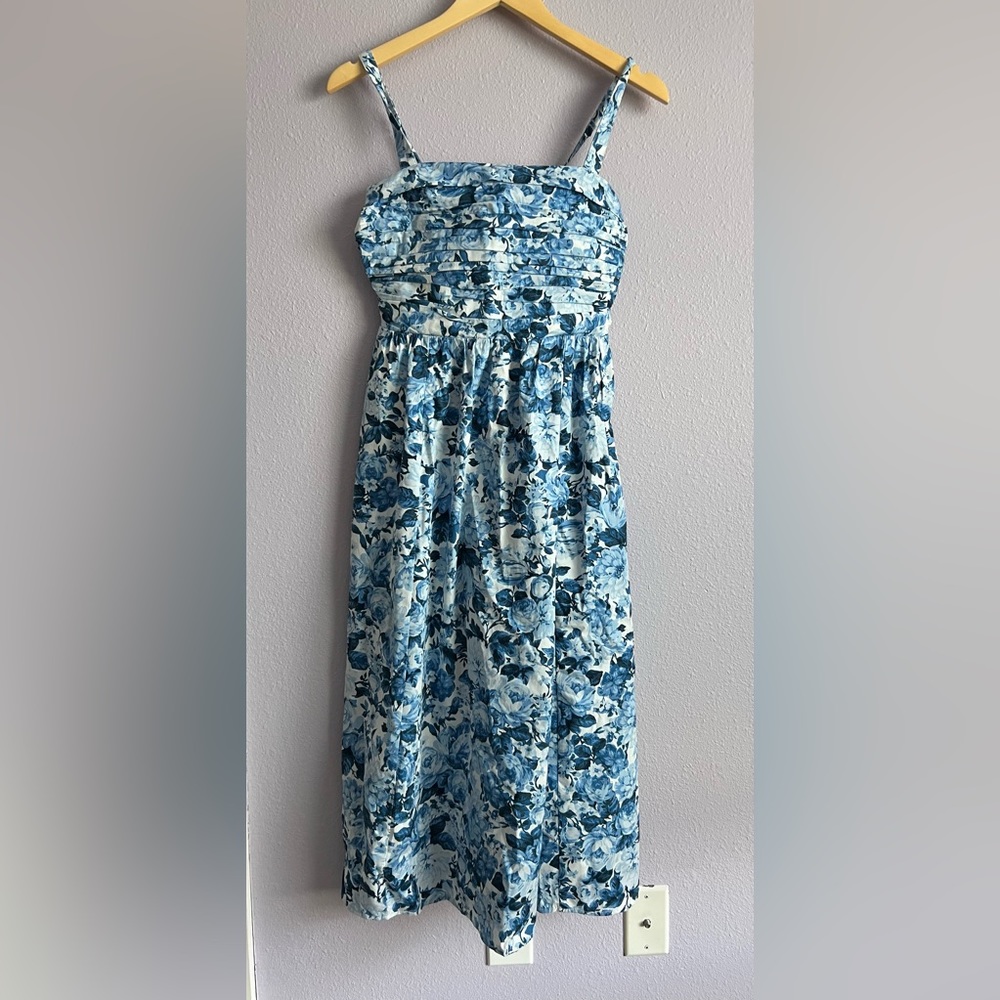 Abercrombie & Fitch Emerson Poplin Midi Dress